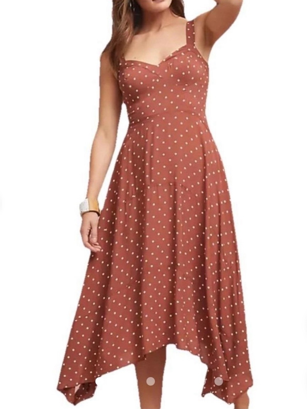 Maeve by Anthropologie Vivienne Polka Dot Dress size 10